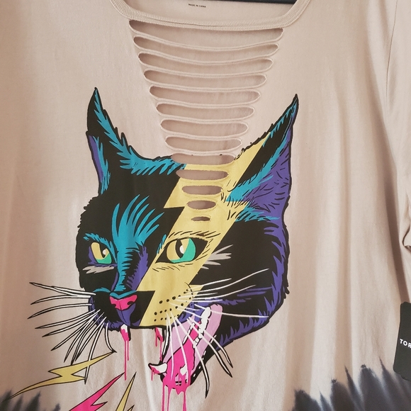 Lovesick DESTRUCTED TEE - COTTON LOVESICK THUNDER CAT - Picture 7 of 8